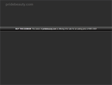 Tablet Screenshot of pridebeauty.com